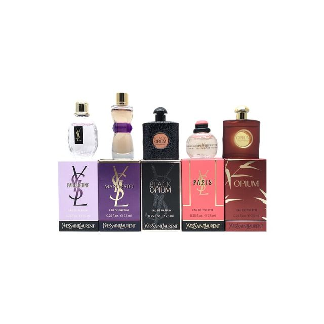 Ysl 圣罗兰 巴黎恋人 黑鸦片 宣言经典迷你香水套装7 5ml 5 Ysl 圣罗兰 巴黎恋人 黑鸦片 宣言经典迷你香水套装7 5ml 5